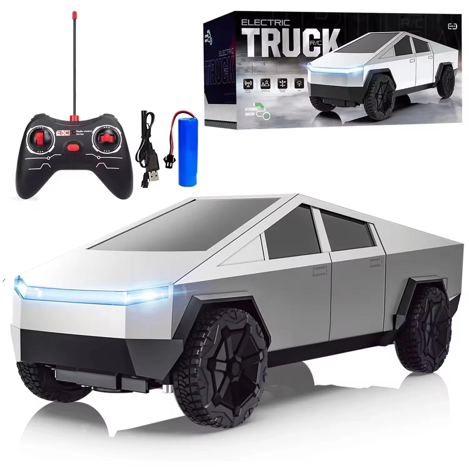 Led Light Kit Rc - 1:24 RC Cybertruck Pickup 4WD Samochód
